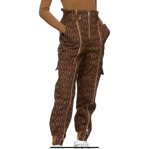 Ivy Park X Adidas Monogram Belted Cargo Pant Size M